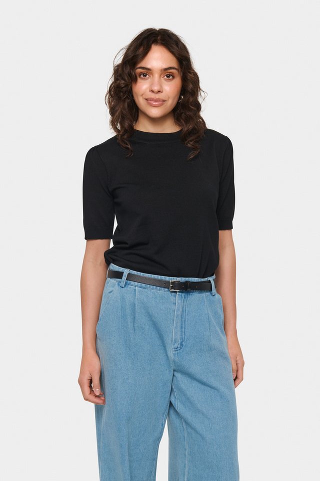 Saint Tropez Kurzarmpullover MilaSZ SS Viskose Feinstrick von Saint Tropez