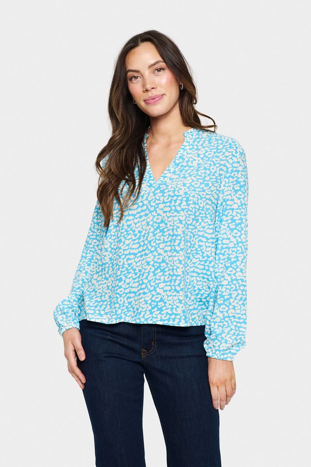 Saint Tropez Langarmbluse Langarm-Bluse EdaSZ von Saint Tropez