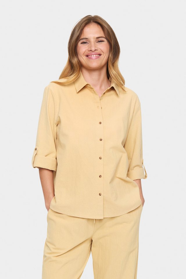 Saint Tropez Langarmhemd Langarm - Hemd ZalindaSZ von Saint Tropez