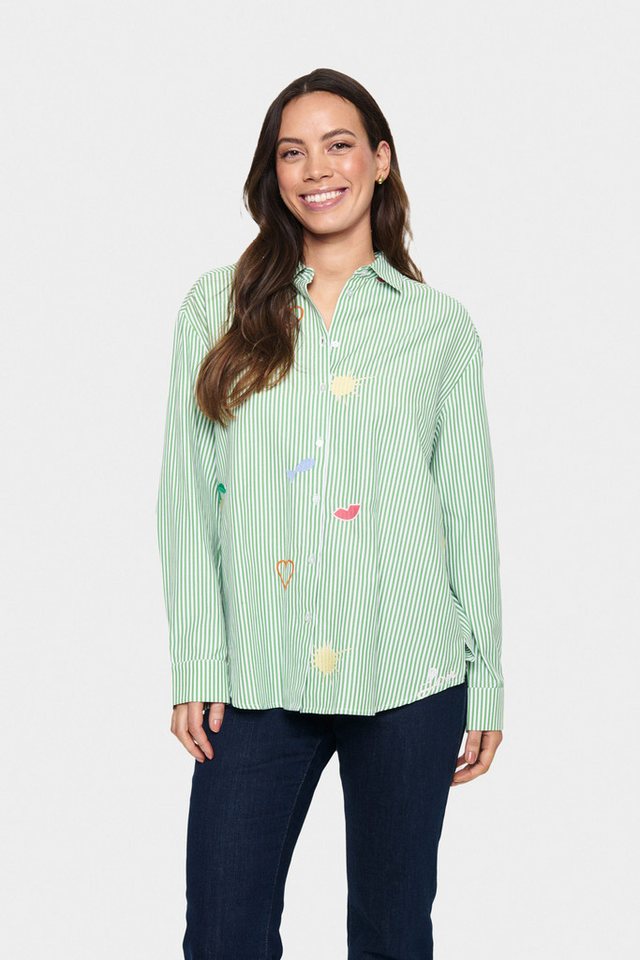 Saint Tropez Langarmhemd Langarm - Hemd ZyttaSZ von Saint Tropez