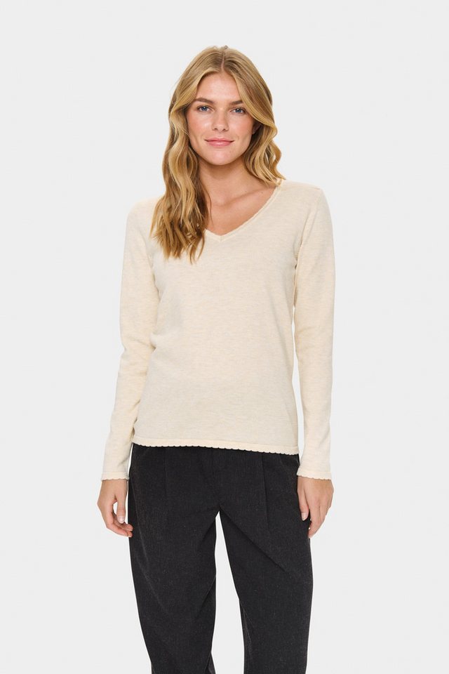 Saint Tropez Strickpullover MilaSZ LS V-Neck Pullover Regular fit, Viskosemischung von Saint Tropez