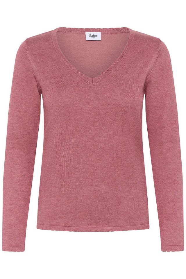 Saint Tropez Strickpullover MilaSZ LS V-Neck Pullover von Saint Tropez