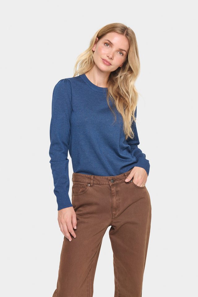 Saint Tropez Rundhalspullover MilaSZ von Saint Tropez