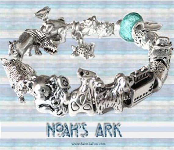 Noahs Arche Armband, Religiöser Schmuck, Christlicher Bibelschmuck, Schriftarmband, Silberarmband, Weihnachtsgeschenk, Geschenke Noahs Arche Armband, Religiöser Schmuck, Christlicher Bibelschmuck, Schriftarmband, Silberarmband, Weihnachtsgeschenk, Geschenke von SaintLaFon