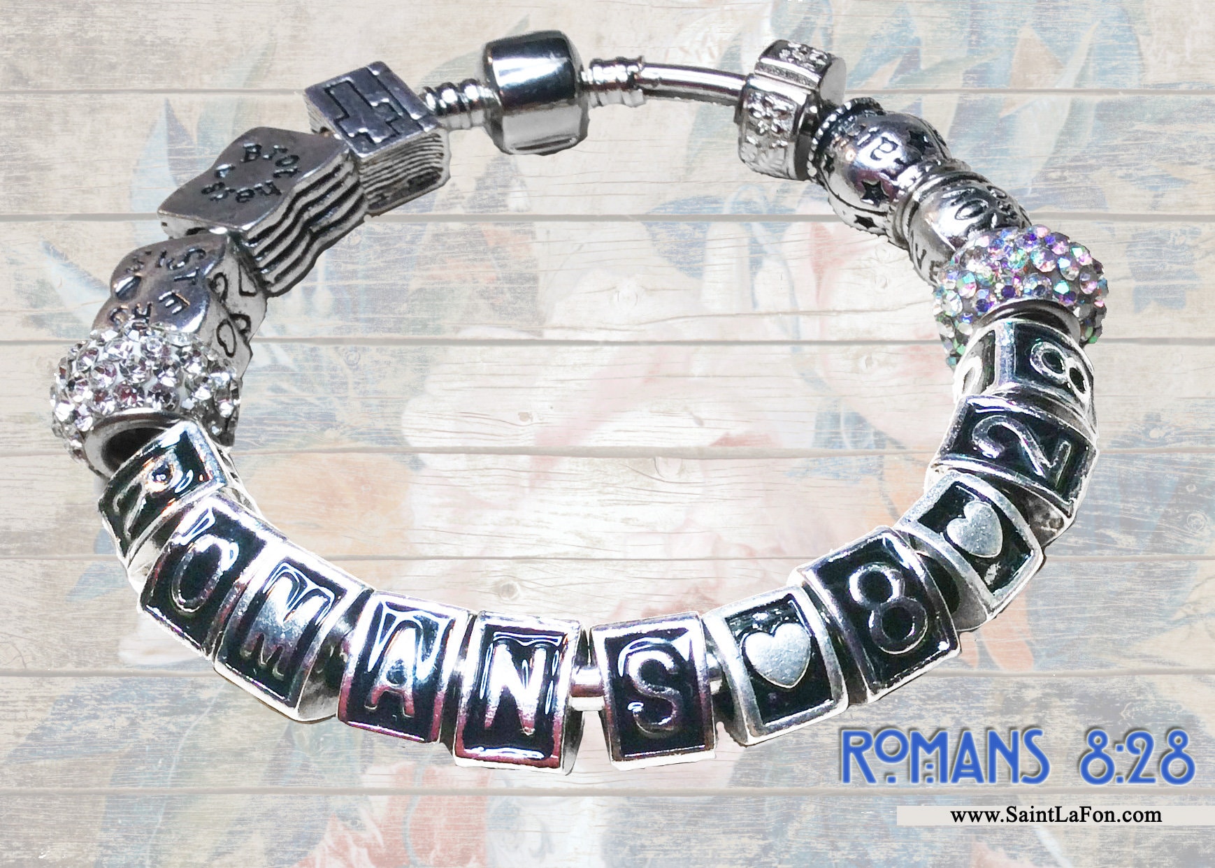 Römer 8, 28, Christlicher Schmuck, Bibelvers Schrift Armband, Alles Funktioniert Zusammen, Silber Bettelarmband, Weihnachtsgeschenk Römer 8, 28, Christlicher Schmuck, Bibelvers Schrift Armband, Alles Funktioniert Zusammen, Silber Bettelarmband, Weihnachtsgeschenk von SaintLaFon