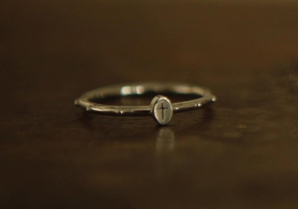 Carmina Rosenkranz Ring, Sterling Silber Kreuz Modernes Rosario Carmina Rosenkranz Ring, Sterling Silber Kreuz Modernes Rosario von SaintMichaelJewelry