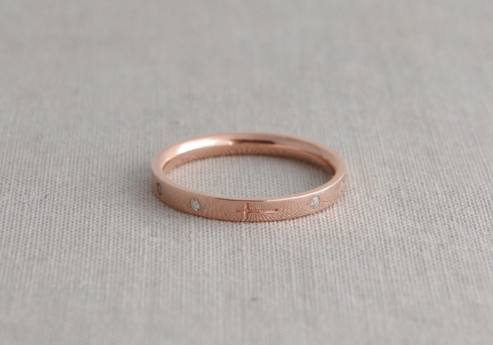 Saint Helena Rosenkranzring Aus Reinem Gold, 14K, 18K Stapelbarer Rosenkranzring, Zierlicher Ring, Schlichtes Design, Rosario Saint Helena Rosenkranzring Aus Reinem Gold, 14K, 18K Stapelbarer Rosenkranzring, Zierlicher Ring, Schlichtes Design, Rosario von SaintMichaelJewelry