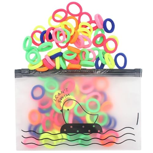 100pcs Haare Bobbles Für Mädchen Buntes Scrunchies Girl Scrunchies Kleine Scunchies Haarbänder Für Party Look von Saiyana