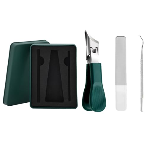 3 Steinweit Kiefer Nägel Clippers Set Mit Antisplash Design Ergonomischer Für Dicke Zehennägel Männer Frauen Ergonomische Nagelschneidemaschine Für Dicke Nägel Set von Saiyana