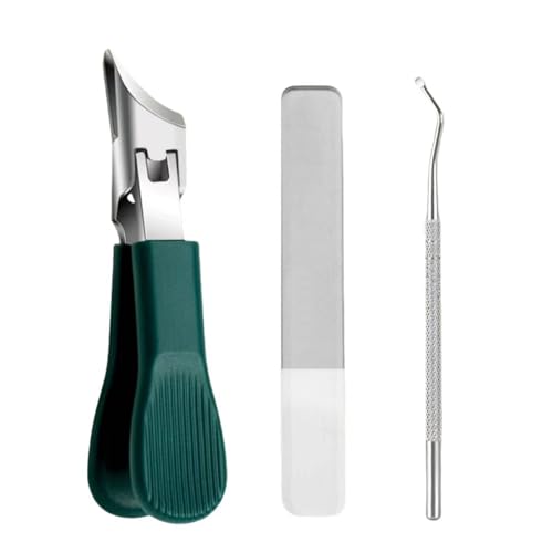 3 Steinweit Kiefer Nägel Clippers Set Mit Antisplash Design Ergonomischer Für Dicke Zehennägel Männer Frauen Ergonomische Nagelschneidemaschine Für Dicke Nägel Set von Saiyana