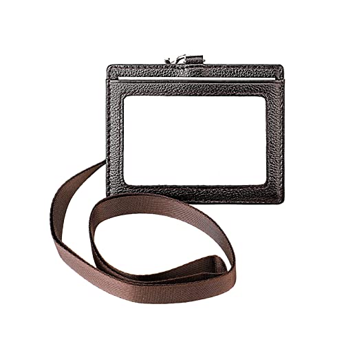 Ausweishalter PU Leder Umhängeband Kreditkartenfächer Abzeichen Für Studenten Krankenschwestern Büro Arbeit Schule Ausweishalter PU Leder Umhängeband Kreditkartenfächer Abzeichen Für Studenten Krankenschwestern Büro Arbeit Schule von Saiyana