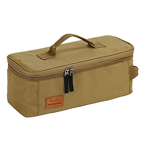 Camping-Kochutensilien-Organizer, Reisetasche, Grill, Oxford-Tuch, Kochgeschirr, Aufbewahrung, Küche, Kochgeschirr, Handtasche, Picknick-Handtaschen, Sandfarbe von Saiyana