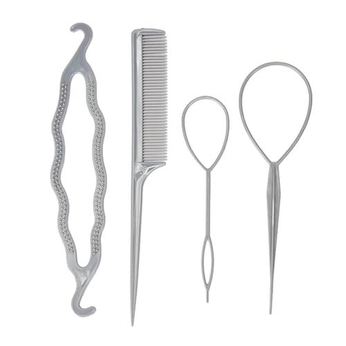 Französischer Zopf-Werkzeug, Schwanzkamm, Stecknadel, Schwanz, Flechtkämme für Frauen, Haarstyling, Flechtkamm-Set von Saiyana