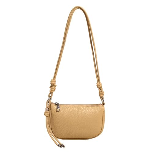 Frauen PU Leder Crossbody Bag Trendy Lässig Schulter Pendeln Einfarbige Messenger Mode Tägliche Frauen Trendy Crossbody Solid Color Schulter PU Leder Messenger von Saiyana