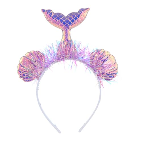 Glänzendes Lametta-Haarband mit Meerjungfrauen, Musikkonzerte, Fischschuppen-Haarband für Teenager, Erwachsene, Party-Aufführungen, Haarzubehör, Weihnachts-Stirnbänder für Erwachsene, von Saiyana