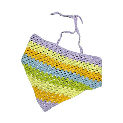 Haare Bandana Schal Stirnband Häkelkopf Kerchief Turban Süße Bunte Stirnbänder Haarzubehör Für Frauen Mädchen von Saiyana