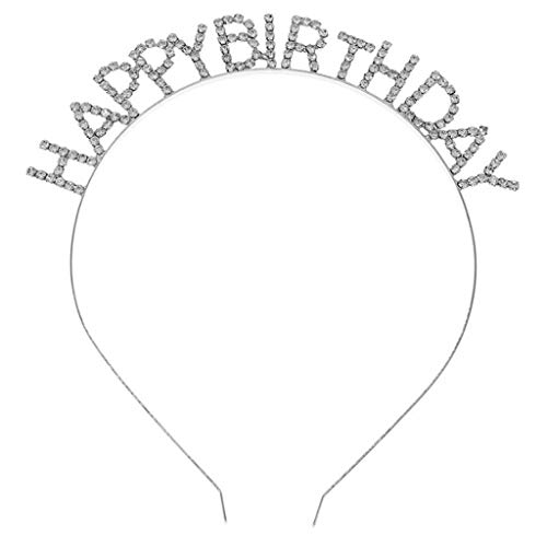 Haarreif für Damen und Mädchen, "Happy Birthday", für Buchstaben, Geschenke für Frauen von Saiyana