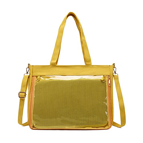 Klare Damen Umhängetasche Geldbörse Mädchen Schule Umhängetasche Damen Schultertasche Süße Ita Tasche JK Handtasche Anime Schulranzen von Saiyana