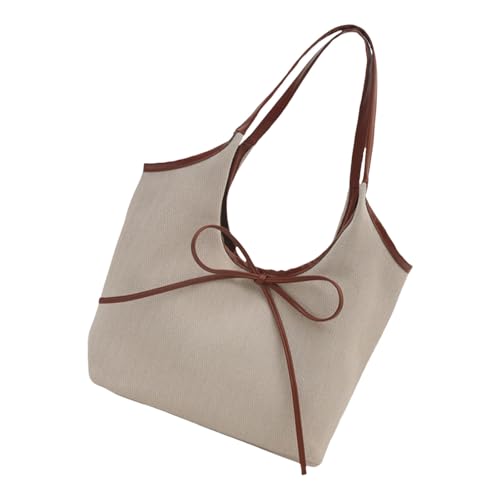 Retro French Styles Bows Umhängetasche Geräumiges Büro Tatel Casual Achselhöhlen Taschen Stilvoller Achselgrundstück Für Damen Frauenschule von Saiyana