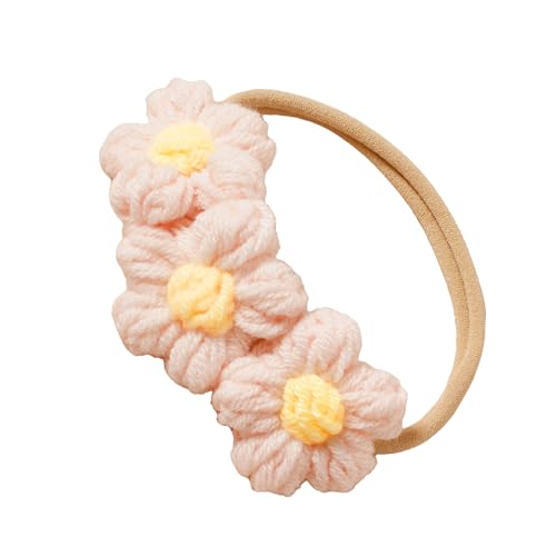 Säuglinge Weich Gestrickte Stirnband Kopfbedeckung Mit Eleganter Blumendekoration Für 100 Tage Fotoshootings Und Partys Täglich Kleidung von Saiyana