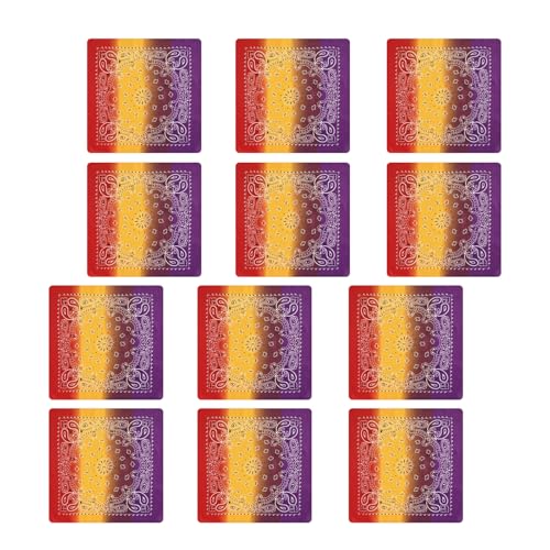 Saiyana 12 Stück Haarschal mit Farbverlauf, Bandana, Fahrradschal, atmungsaktiv, stilvoll, für den Alltag(DJ02) von Saiyana