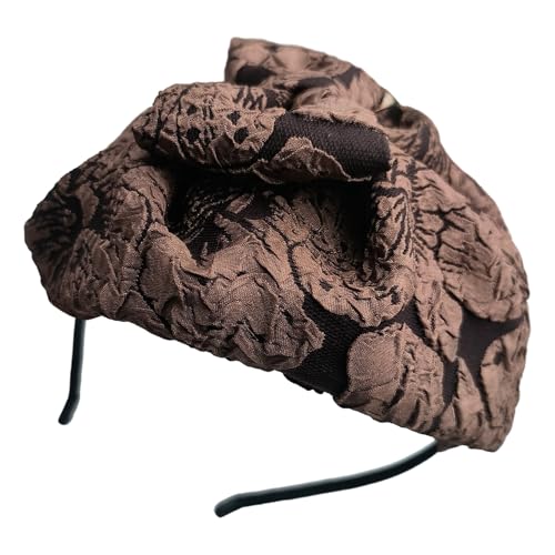 Saiyana 1920er-Jahre-Stirnband mit Blumenmuster für Damen, Flapper, stilvolles Kopfschmuck-Zubehör für Cosplay-Partys, elegantes(Kaffee) von Saiyana