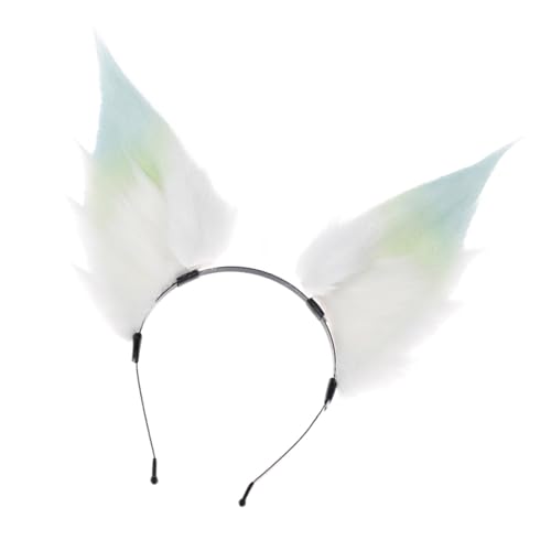 Saiyana Abnehmbarer Haarreif mit Tierohren für Cosplay, Party, Anime, Kostümzubehör, Halloween-Requisiten, Haarreif aus Kunstpel von Saiyana