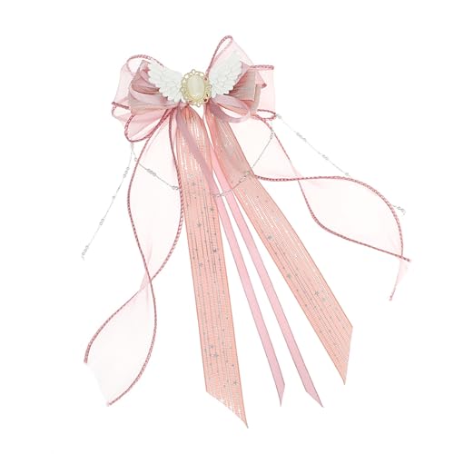 Saiyana Band Bowtie Haar Clip Mädchen Haar Styling Werkzeug Antislip Frauen Haar Ornament Haarspangen Spitze Haar Bögen Pferdesc von Saiyana