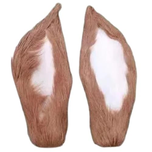Saiyana Basteln von Hairhoop-Dekoration, Plüsch-Hirschohren-Stirnband, Herstellungsmaterialien, Haarband-Kits, Kopfbedeckungszub(Echtes Leder hell) von Saiyana