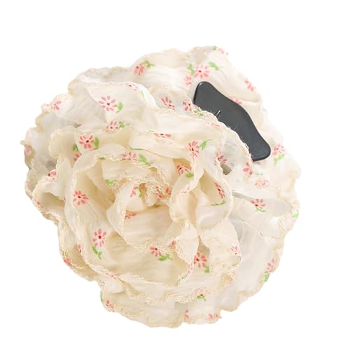 Saiyana Blumenhaarklauenclip mit sicherem gripfreundlichen Plastik Barrettes Leichte Haarnadel für Frauen Freien täglich Gebrau(Kleine Blumenclip-Pi) von Saiyana