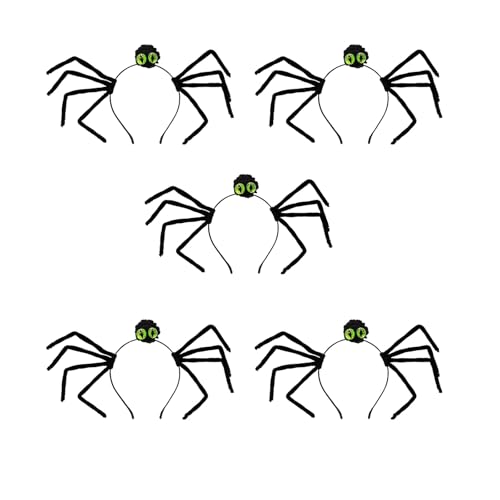 Saiyana Böse Augen Spinnen Stirnband Weihnachten Kopfbedeckung Halloween Party Foto Requisiten Spinnen Party Kopfbedeckung Cospl(Grün) von Saiyana