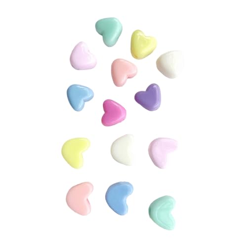 Saiyana Bunte Haarperlen für Kinder Mädchen, die Haartie lose Perlen Bulk Hairband Accessoires für kreatives Handwerk projiziere(Großes Loch, Liebesfarbe) von Saiyana