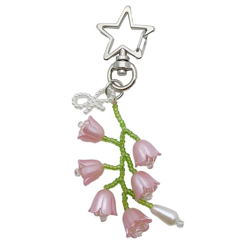 Saiyana Buntes Schlüsselbund Landschaftsstil Keyrings Handgefertigte Perlen Keychain Dauerhaftes Für Detailorientierte Personen Einzigartig Für Landliebhaber von Saiyana