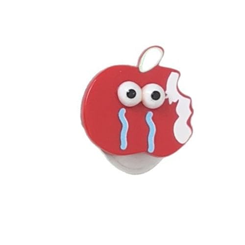 Saiyana Cartoon Fruit Hair Clip mit lustigen Gesicht Ausdruck Design Schöne Haarnadel für Frauen Mädchen nicht schlupfende Mode(Weinender Apfel) von Saiyana