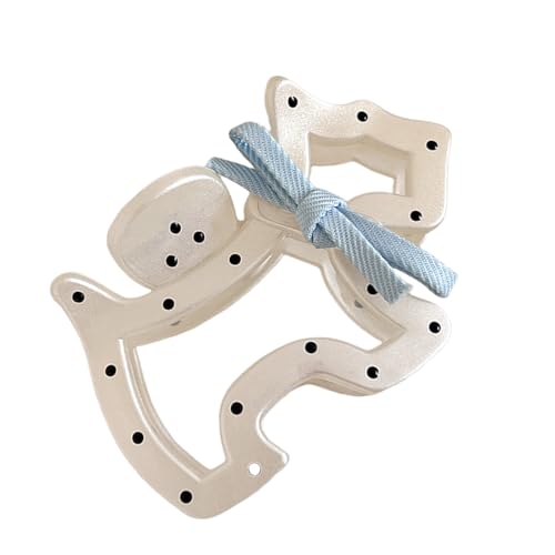 Saiyana DOT BOUD HAARCLAW CLIP für Frauen Acrylnonssilip Haarnadel Mode Barrettes für halbe Hochsteckfrisur oder Pferdeschwanz s(Weiß) von Saiyana