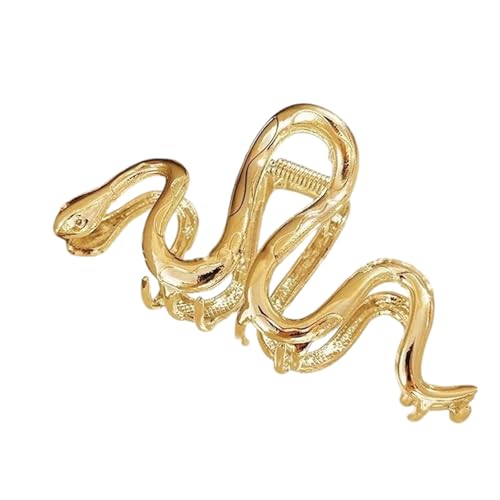 Saiyana Dunkle Serie Punk Schlangengeformte Haarclip Black Metal Hair Claw Clip für Frauen einzigartig von Saiyana