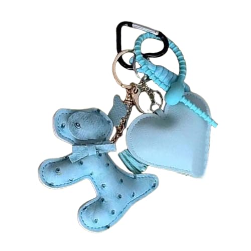 Saiyana Einzigartige Hunde PU Leder Bag Accessoire Hanging Anhänger Stilvolle Tasche Anhänger perfekt für Pendeln und Freizeitau（Blau von Saiyana