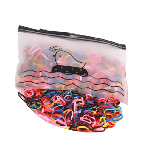 Saiyana Elastische Haarbindungen für Mädchen mit Styling -Werkzeugen Haarbindungsnutter Werkzeug Mode Haarzubehör für Kinder und(1000 Beutel) von Saiyana