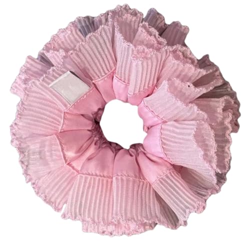 Saiyana Elegante Haargummis für Damen, weiche Stoff-Haarbänder, elastische Haargummis, bequeme Haarteile, Haardekoration(Rosa) von Saiyana