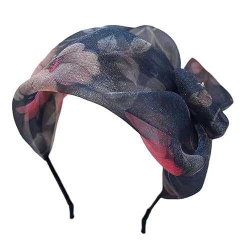 Saiyana Elegante Schleifen-Stirnbänder, Fascinator für Frauen, Cosplay-Kostüm, Kopfbedeckung, Haarschmuck für Halloween-Partys u(Schwarzer Schleifenstil) von Saiyana