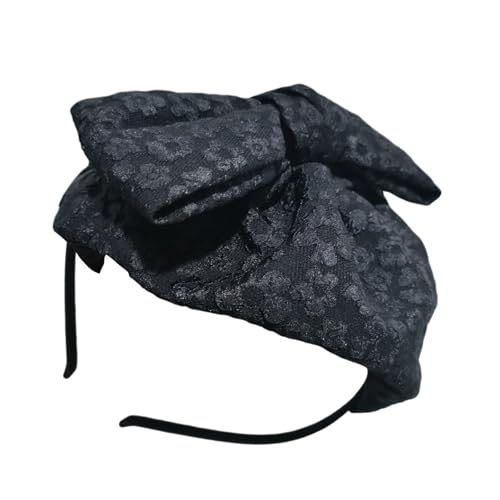 Saiyana Elegante Schleifen Stirnband Fascinator für Frauen Kostüm Kopfschmuck Haarschmuck für Halloween Partys und Hochzeiten(Schwarz) von Saiyana