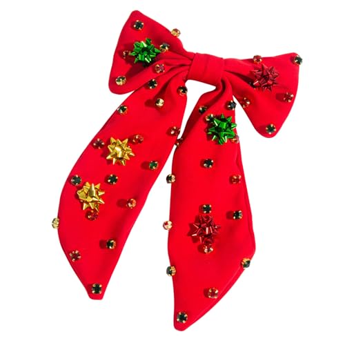 Saiyana Elegante Weihnachtsschleifen-Haarspange, festliche Stile, Haarspangen, modischer Look für stilvolle Frauen(Stil 1) von Saiyana