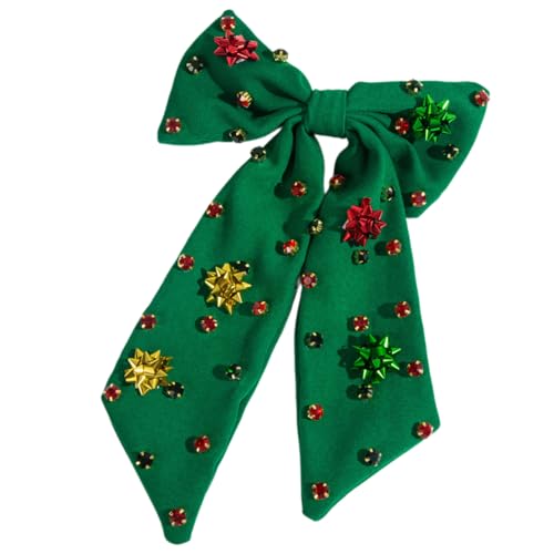 Saiyana Elegante Weihnachtsschleifen-Haarspange, festliche Stile, Haarspangen, modischer Look für stilvolle Frauen(Stil 2) von Saiyana