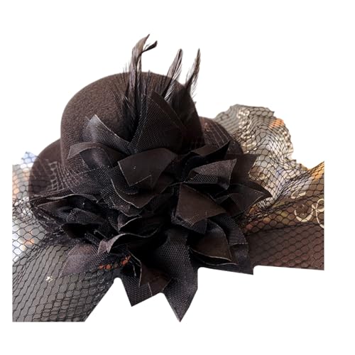 Saiyana Eleganter Flapper-Fascinator Stil der 1920er-Jahre, Abschlussball-Tänzer-Kopfbedeckung für besondere Anlässe, Hochzeit,(Schwarz) von Saiyana