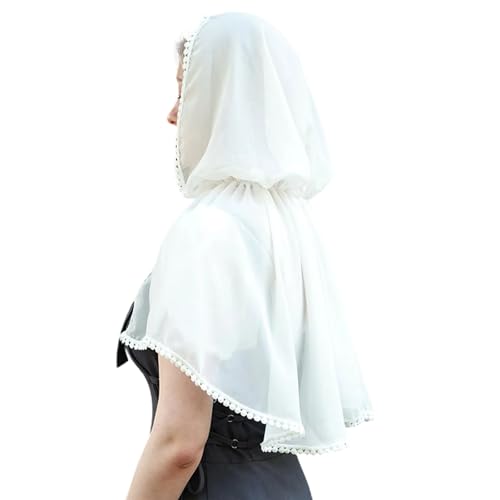 Saiyana Eleganter Schleier mit zartem Spitzen -Design -Kordeladessoire für romantische Hochzeitsstile und komfortable Verschleiß(Klatsch 1) von Saiyana