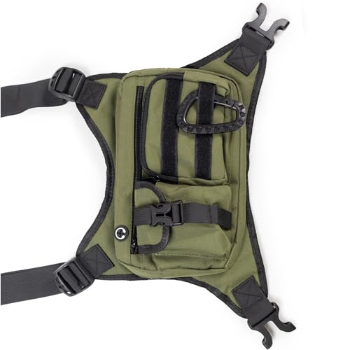 Saiyana Ergonomische Brustbeutel Für Männer Für Einen Aktiven Lebensstil Mit Verstellbarem Riemen Und Mehreren Taschen Leichter Wasserdichte Stoff Kompakte Wanderkastentasche von Saiyana