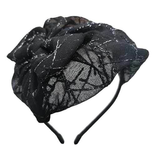Saiyana Fascinator-Hut für Frauen, elegante Schleifen, Stirnband, Kostüm, Kopfbedeckung, Haarschmuck für Halloween-Partys und Ho(Schwarz) von Saiyana