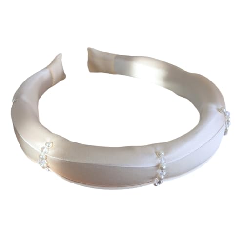 Saiyana Französische Stile Blumen Kunstperlen Stirnbänder für Frauen Rosenmuster Haarzubehör weiche Stoff Brautparty Haar Orname(A) von Saiyana