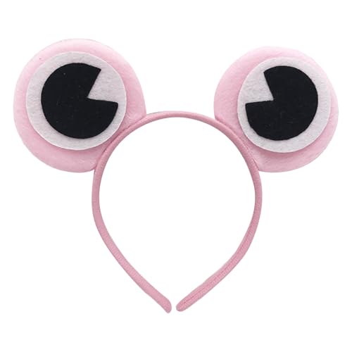 Saiyana Frösche Stirnbänder Cosplay Crowns Kopfbedeckung Haarbänder Kopfbedeckung Make -up waschen Gesicht Haarbänder Geburtstag(Rosa) von Saiyana