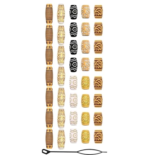 Saiyana Gold Silber Hair Braids Dreadlock -Ohr -Ohr -Accessoires Perlen Friseur Tool für Frauen und Männer Styling Accessoires von Saiyana